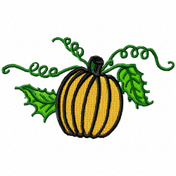 Pumpkin Embroidery Design 2